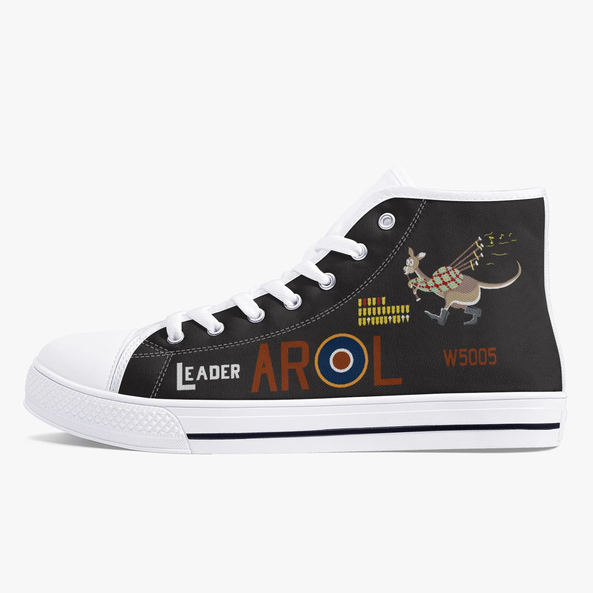 Lancaster "L for Leader" High Top Canvas Shoes  (Black)