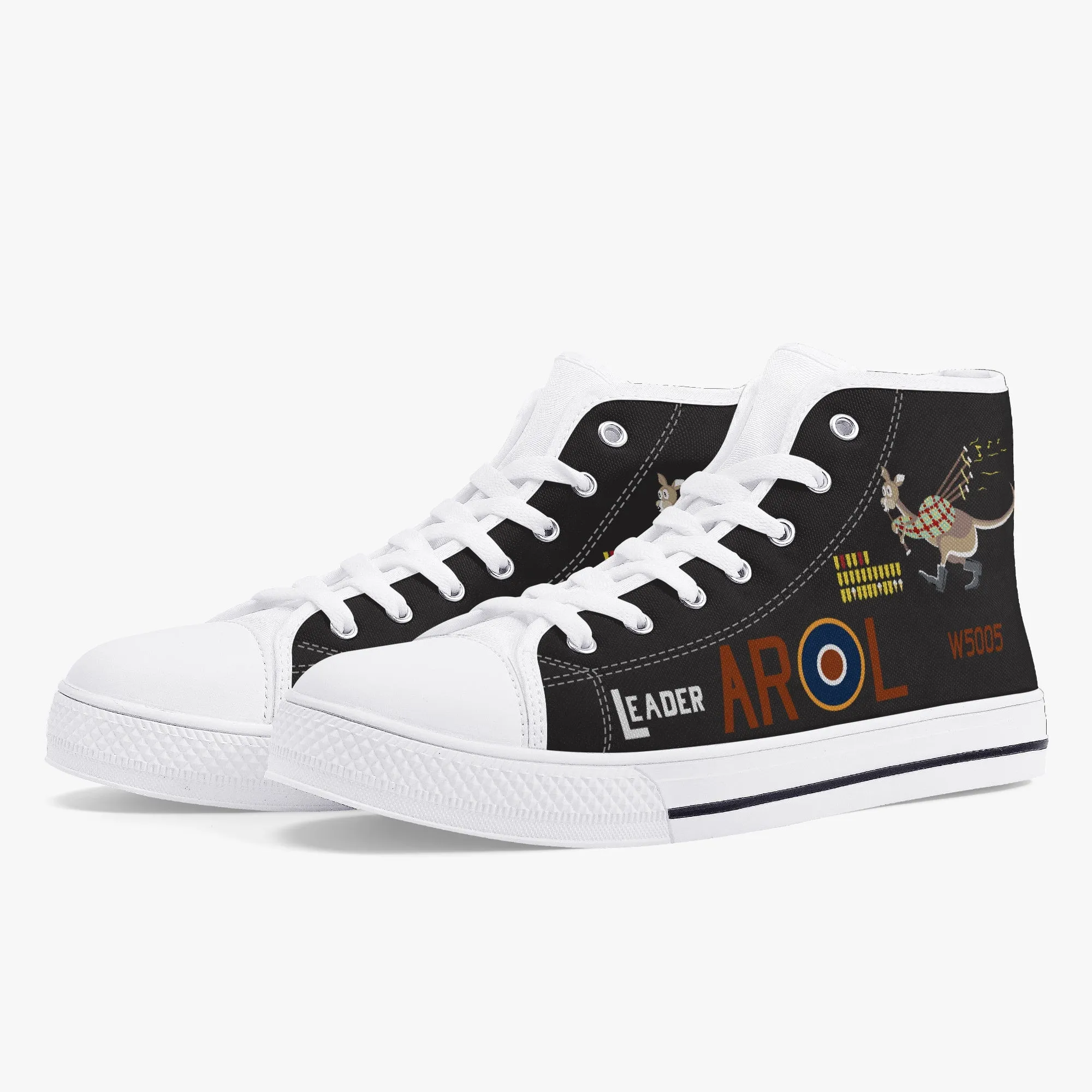 Lancaster "L for Leader" High Top Canvas Shoes  (Black)