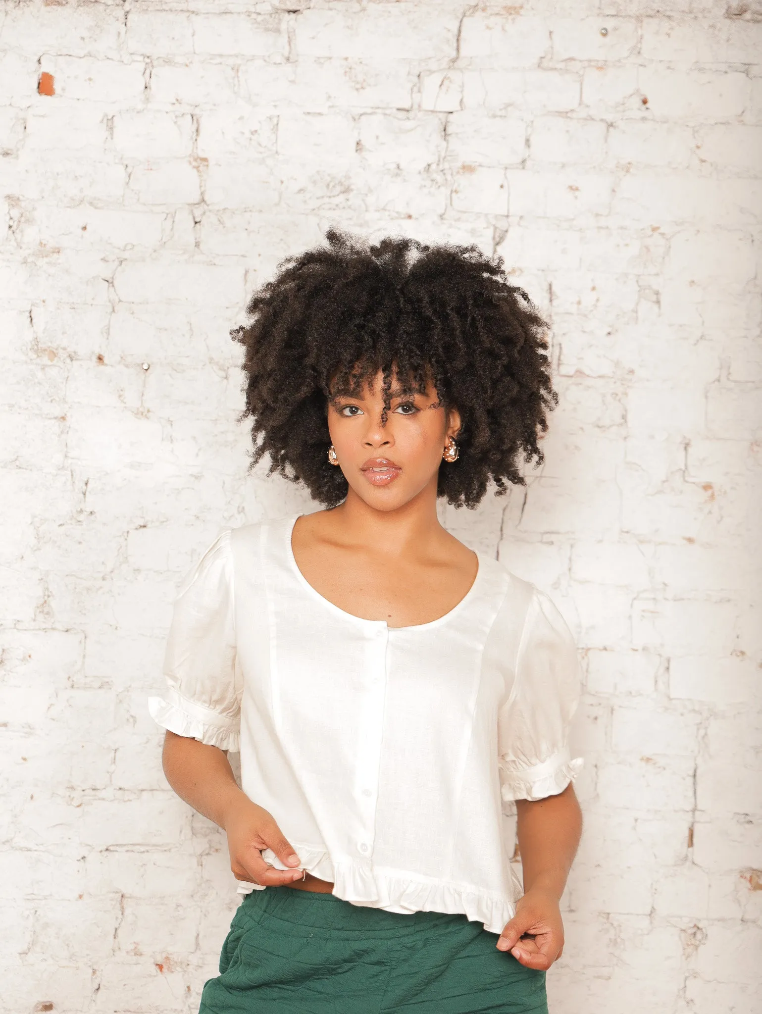 Mirabelle Lettuce Hem Top