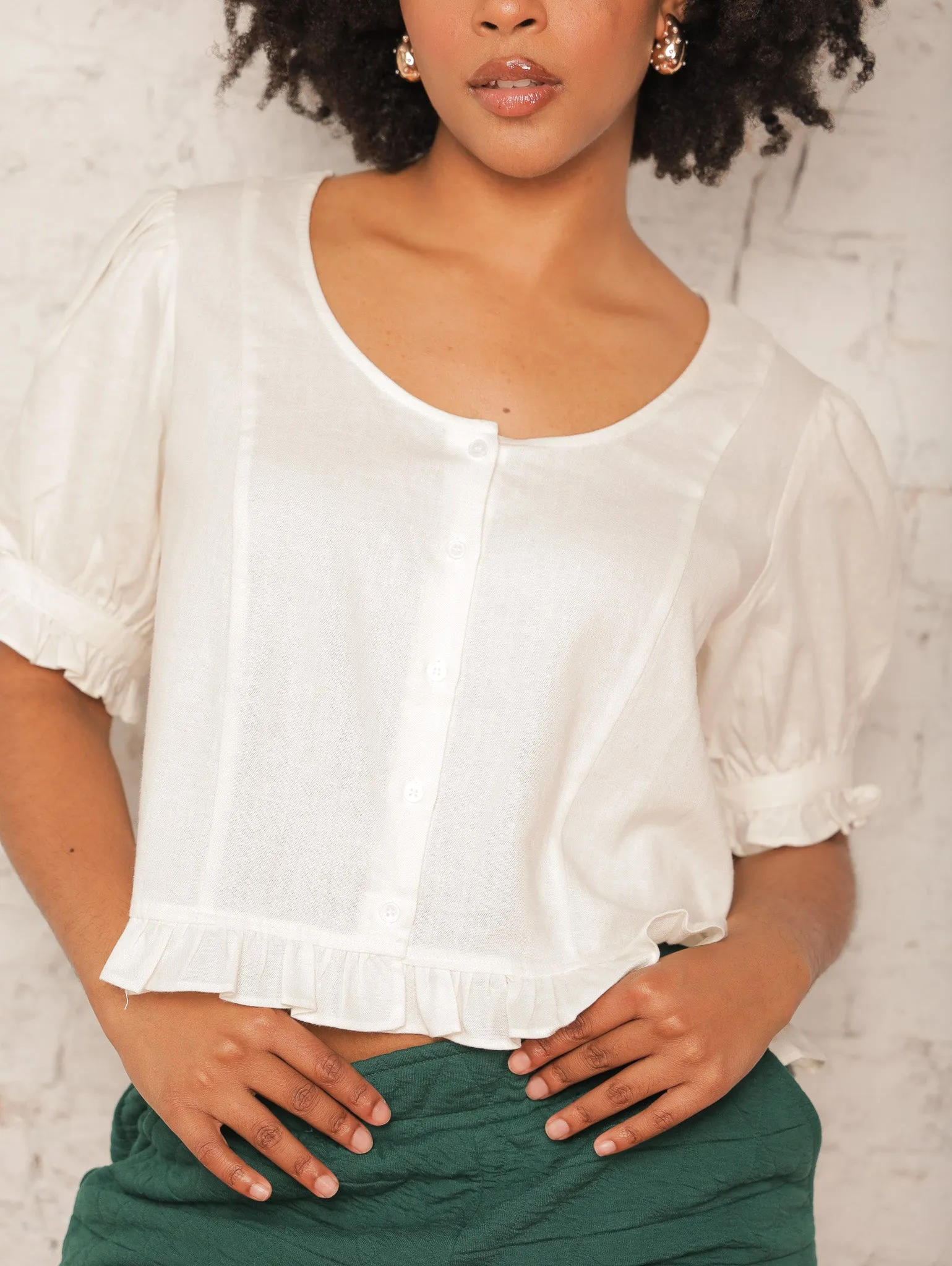 Mirabelle Lettuce Hem Top
