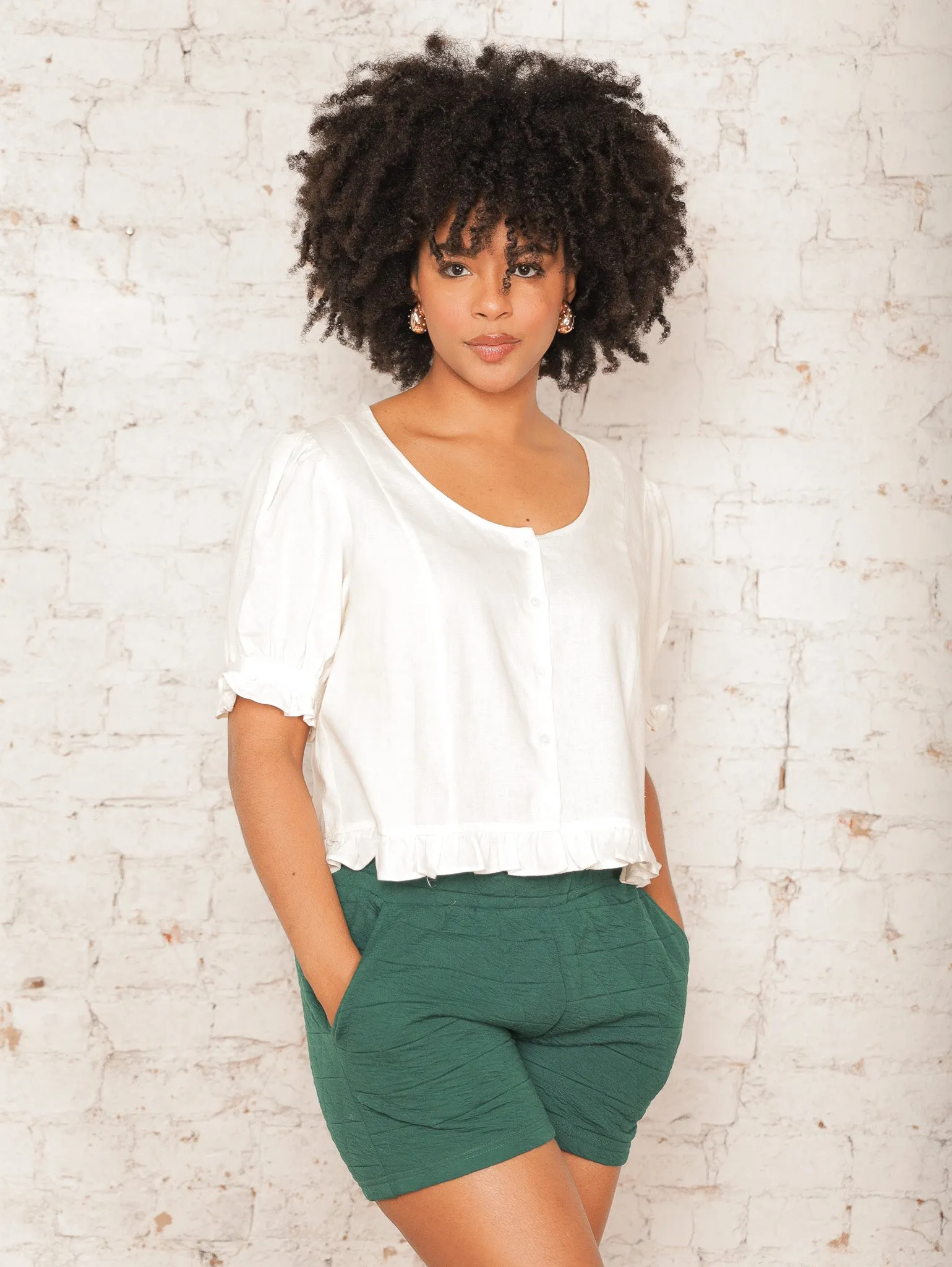 Mirabelle Lettuce Hem Top