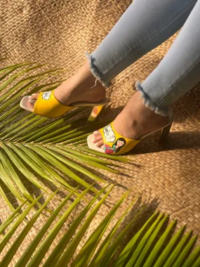 Self love yellow heels