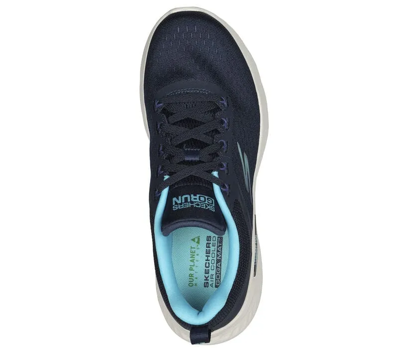 Skechers Women's Go Run Lite Sneakers- Navy/ Aqua
