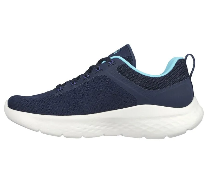 Skechers Women's Go Run Lite Sneakers- Navy/ Aqua