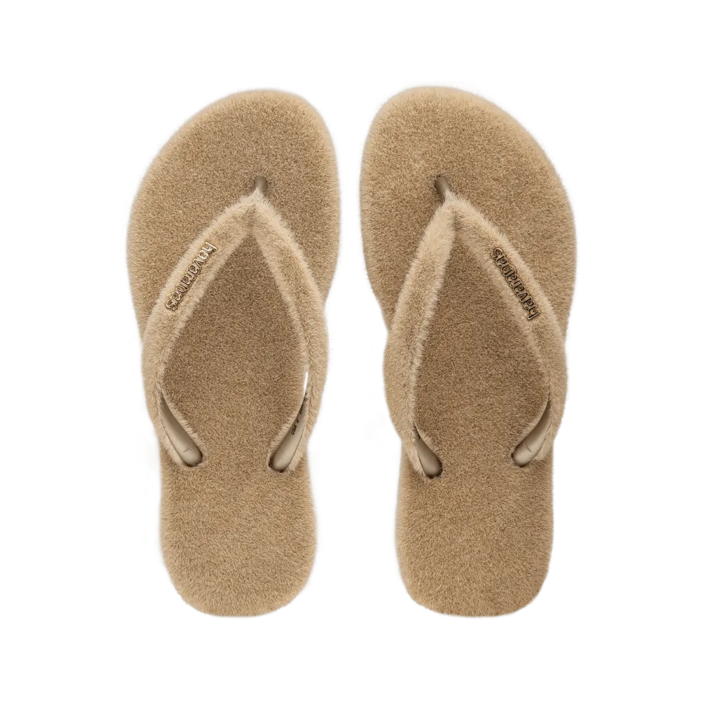 Slim Plush Flip Flops