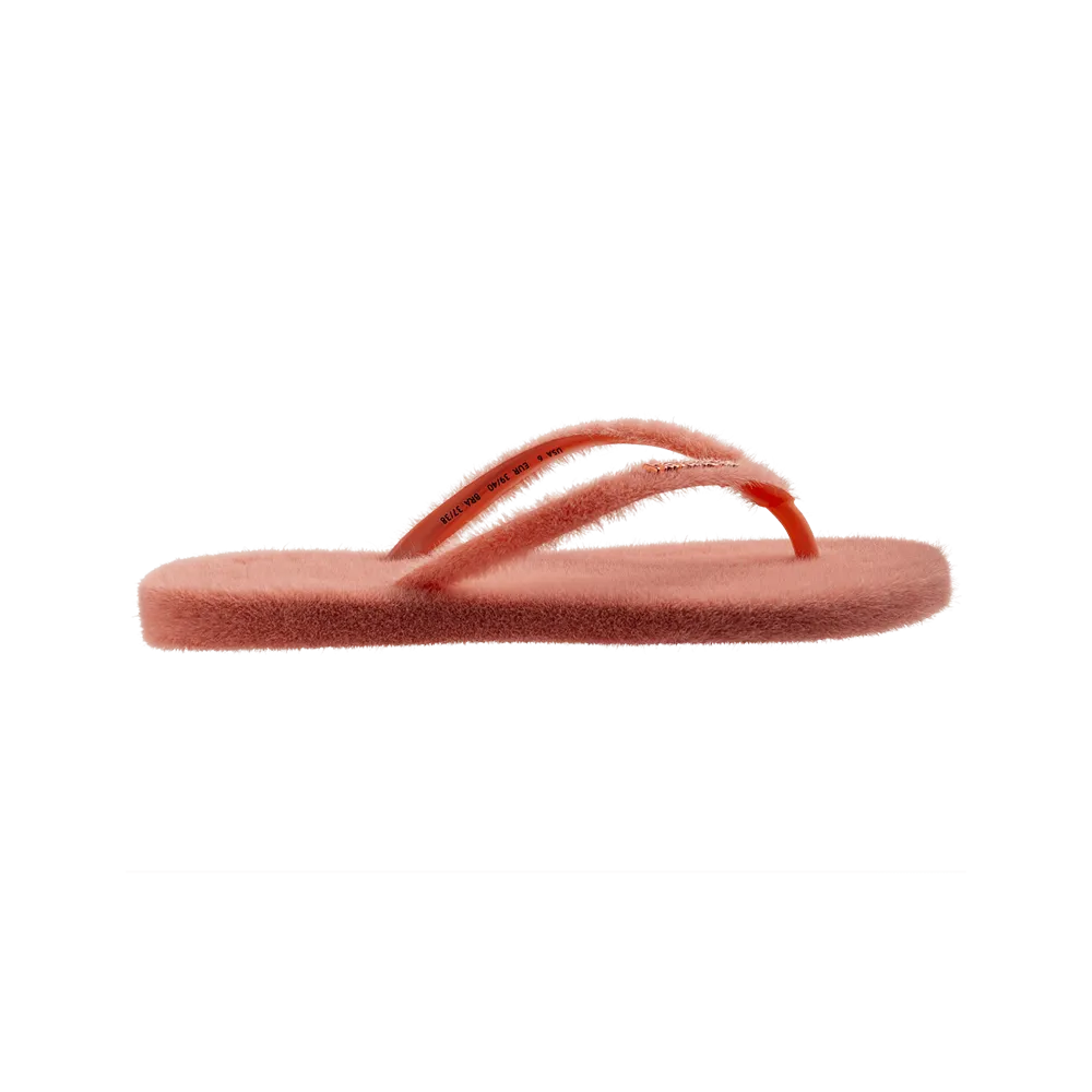 Slim Plush Flip Flops