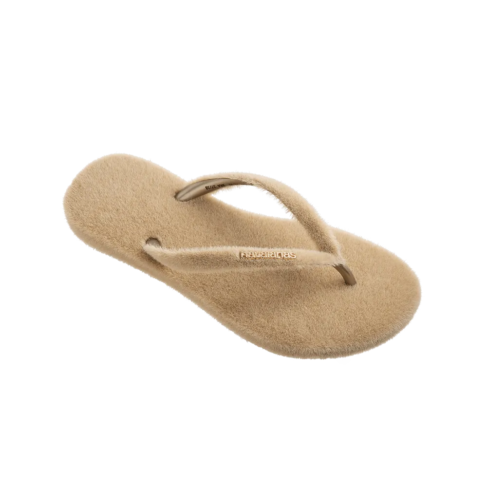 Slim Plush Flip Flops