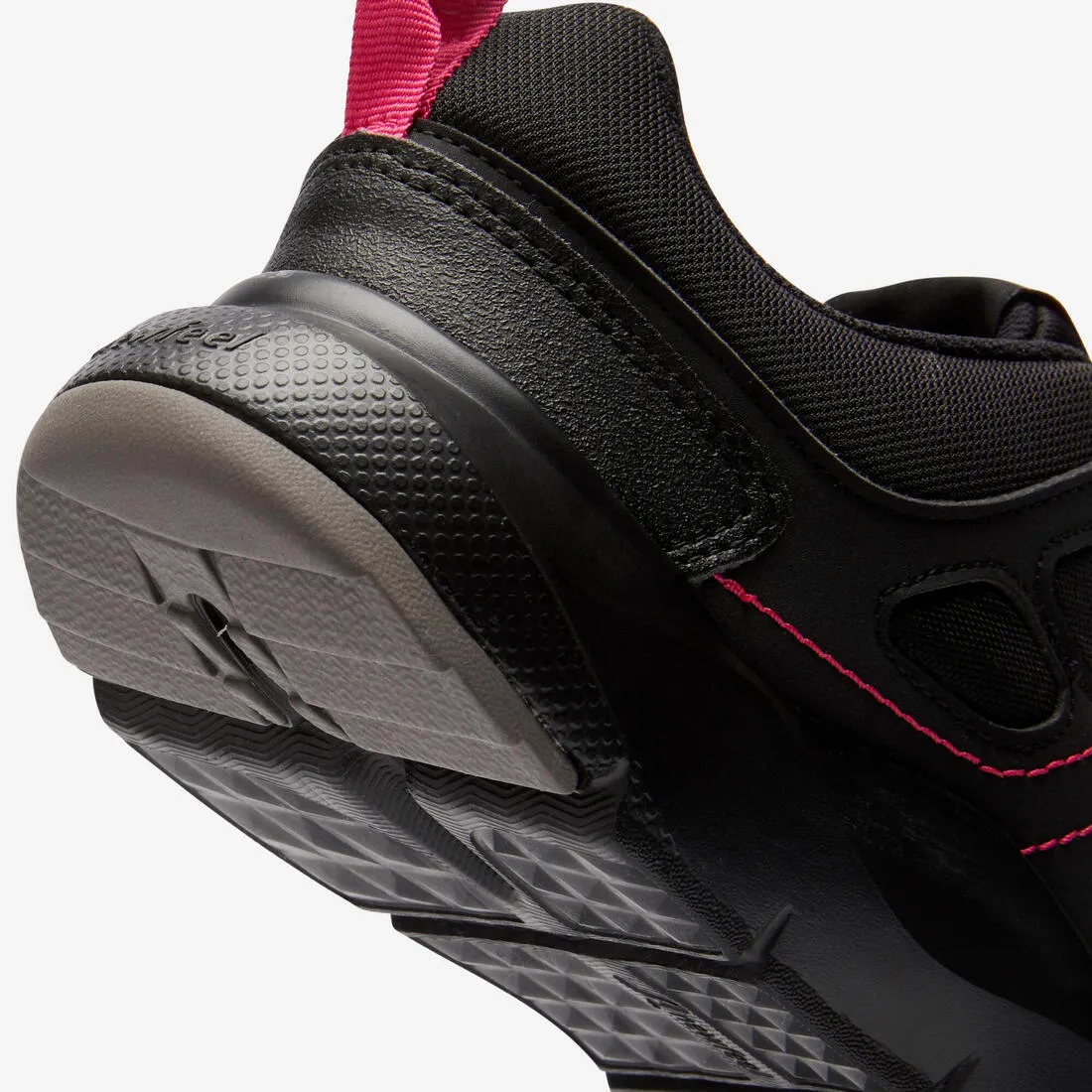 Women's Active Walking Shoes HW 100 - black/pink