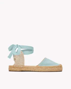 Womens_Espadrilles_The Lauren Lace Up_Linen Colors_Sea Spray Green